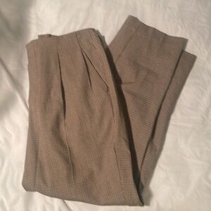 A new day pleated dress ankle pants houndstooth plaid